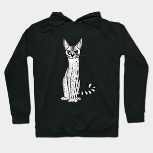 Weird cat drawing Hoodie